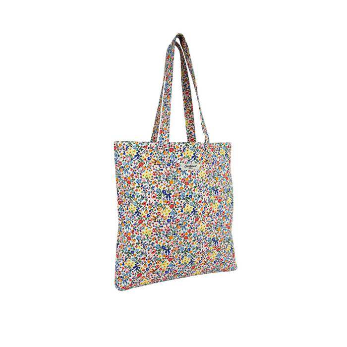 Female Large Bookbag HARMONY DITSY Blue/Yellow