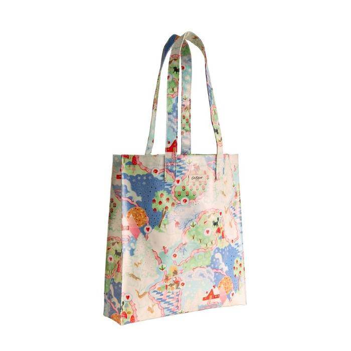 Female Large Bookbag Christmas Journey Multi-color