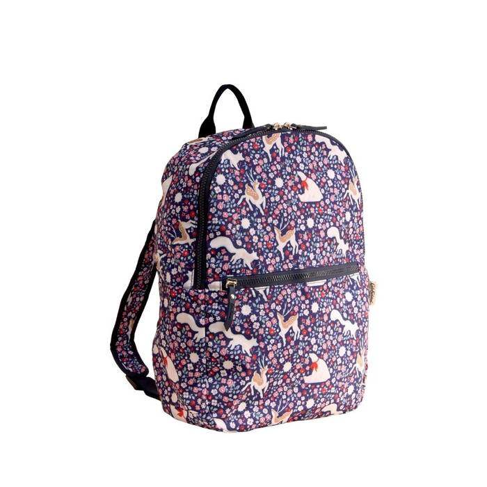 Female Foldaway Backpack Polar Ditsy Navy