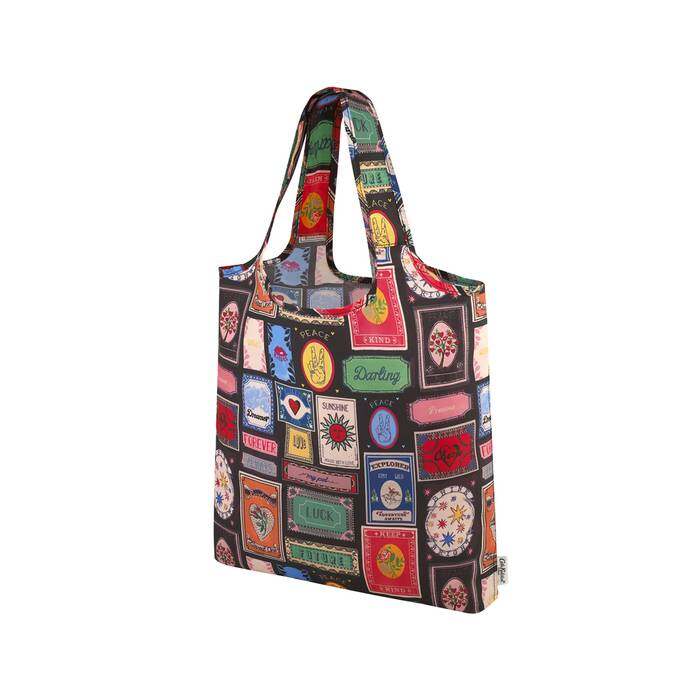 Foldaway Shopper Keep Kind Black 1