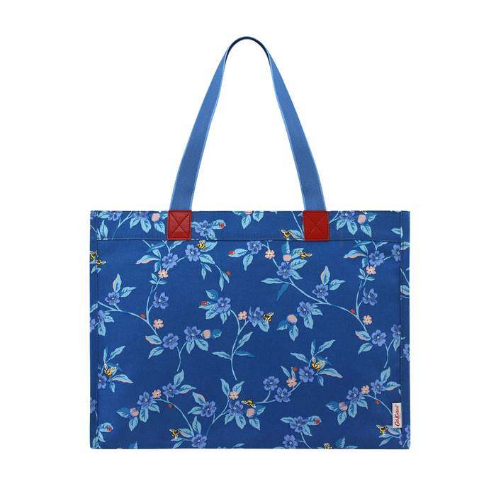 The Milly Tote Greenwich Flowers Midnight Blue