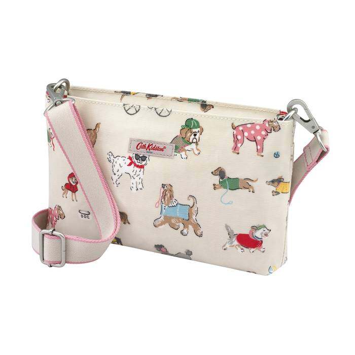 Small Zipped Cross Body Small Park Dogs Warm Cream 1