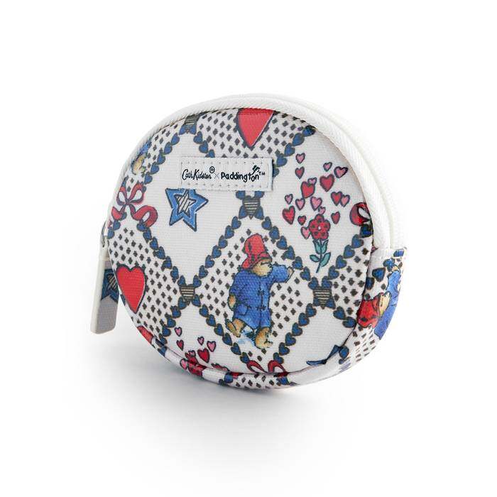 Female Oval Coin Purse Paddington Check White