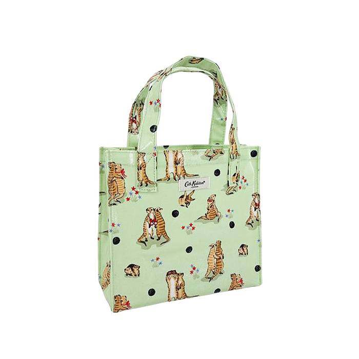 Small Bookbag Meerkats Green