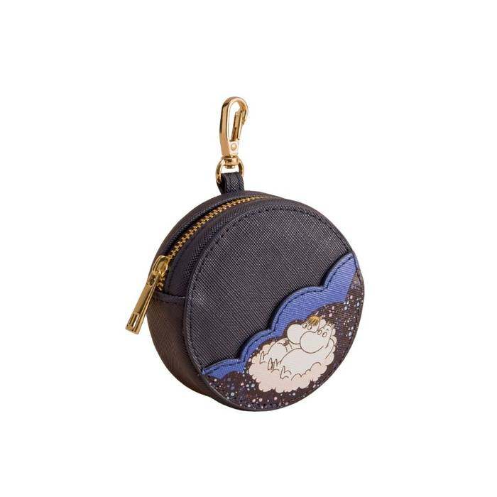 Female Clip on Purse Moomin Clouds Blue