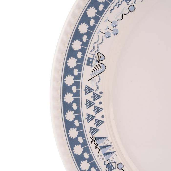 Dinner Plate Christmas Journey Blue 1
