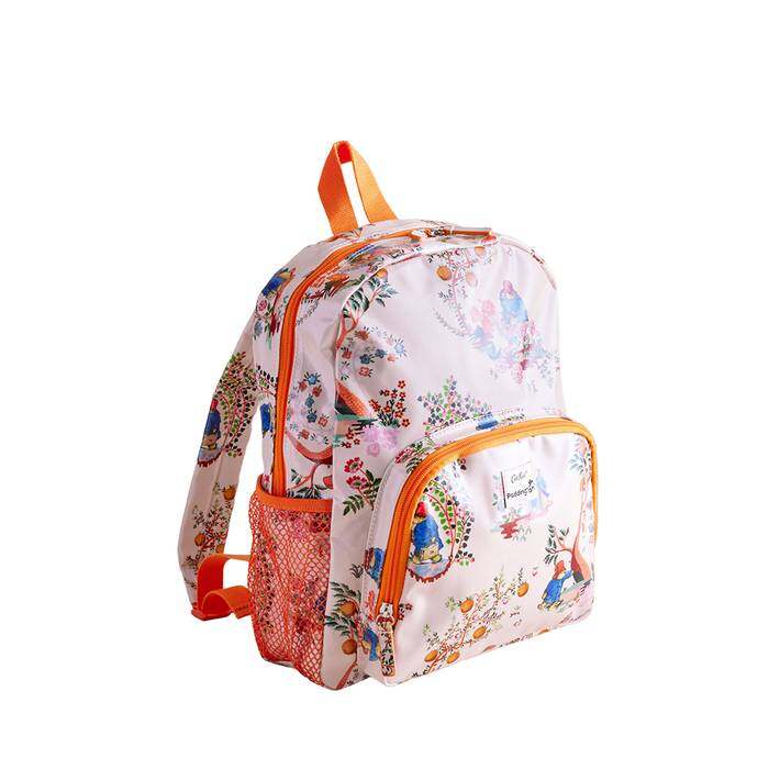 Kid Girl Large Backpack Paddington Oranges Ecru