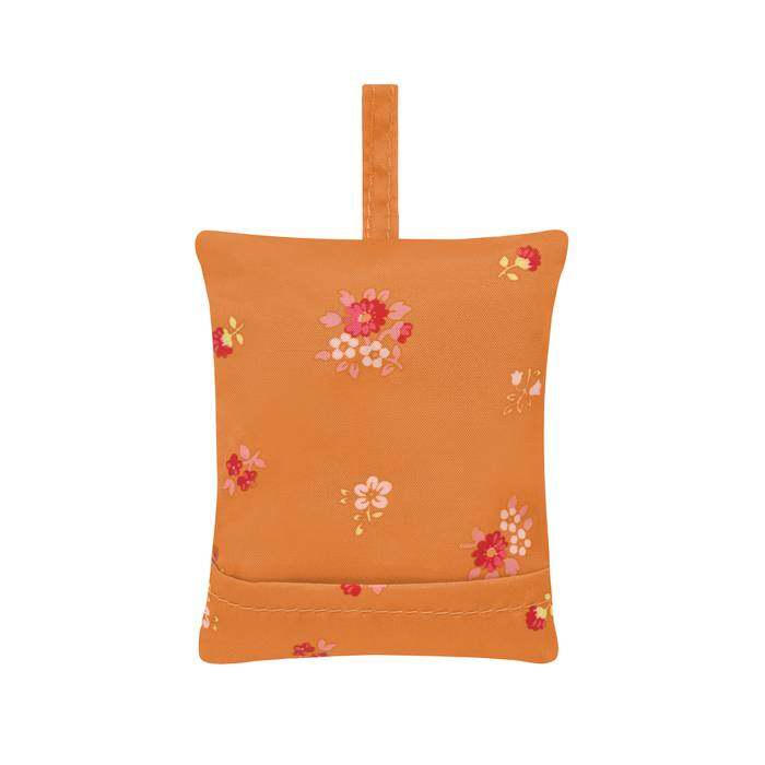 Foldaway Shopper Spaced Bath Flowers Tangerine 1