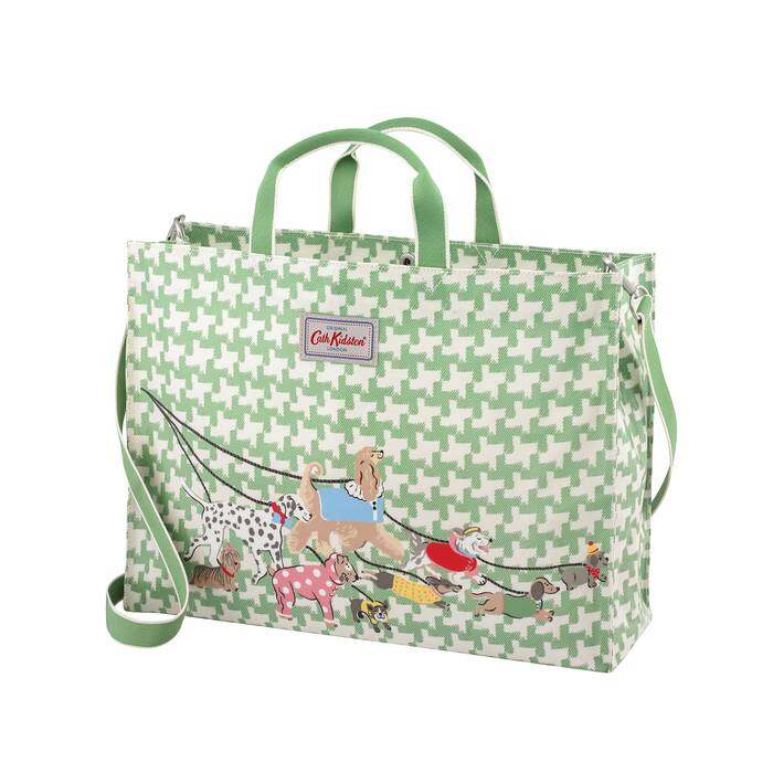 Strappy Carryall Park Dogs Light Green