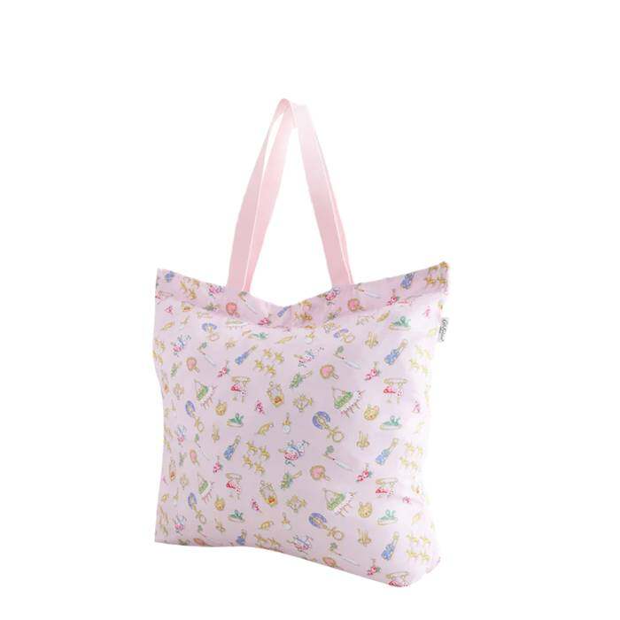Female Large Foldaway Tote Charmed Pink