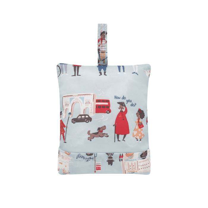 Foldaway Shopper London People Powder Blue 1