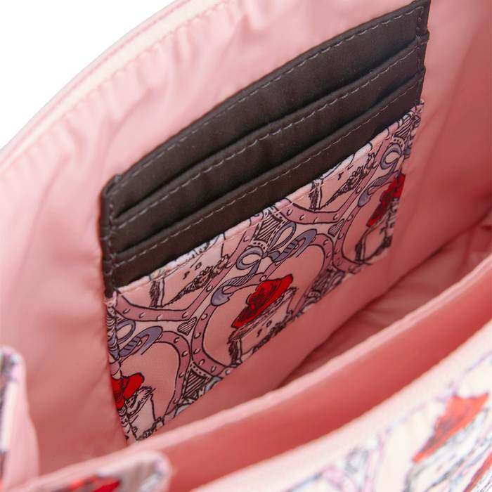 Female Double Pouch Crossbody Paddington Heart Pink 1