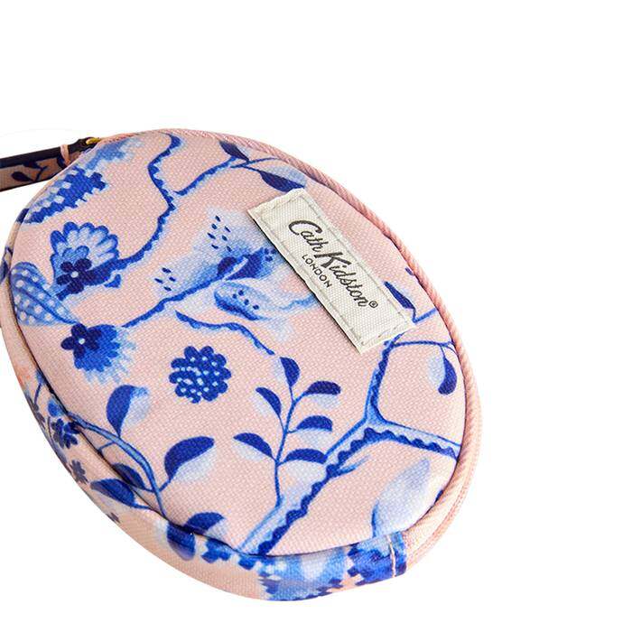 Female Oval Coin Purse Mystery Floral Pink 1