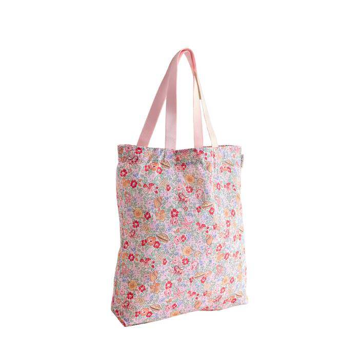 Foldaway Tote Beautiful Waters Ditsy Pink