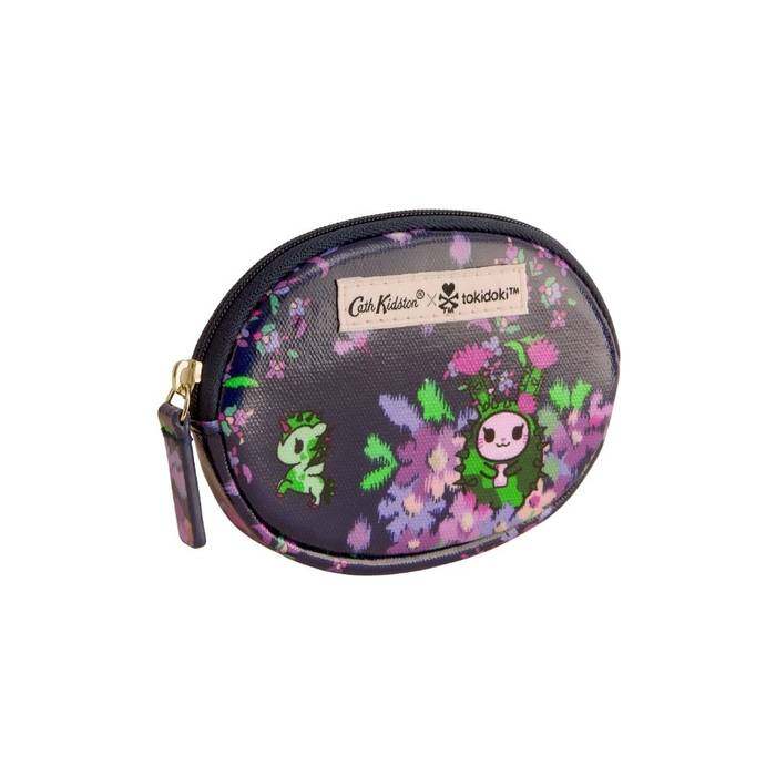 Female Oval Coin Purse Tokidoki Cactus Wiggle Navy