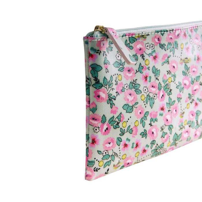 Female Zip Purse Tennis Ditsy Green 1