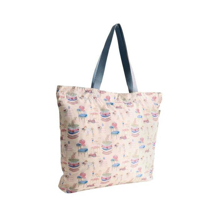 Female Large Foldaway Tote Hackney Dogs Multi-Color