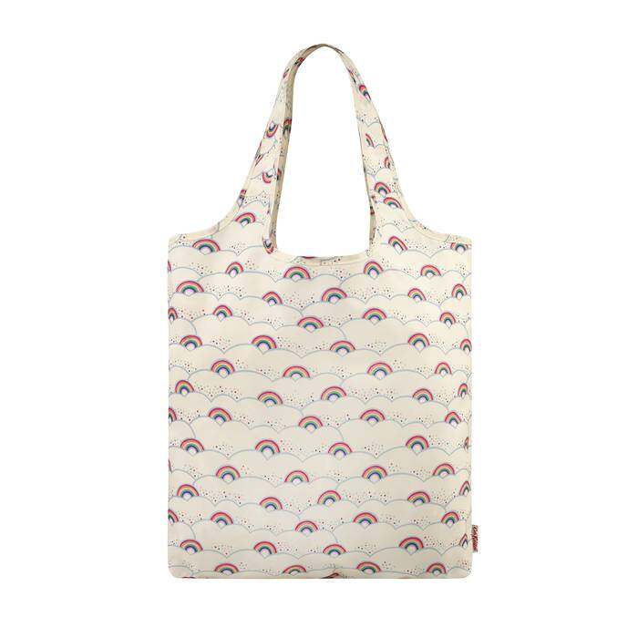 Foldaway Shopper Little Rainbows Warm Cream