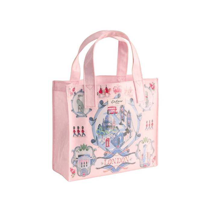 Female Small Bookbag London Town Pink