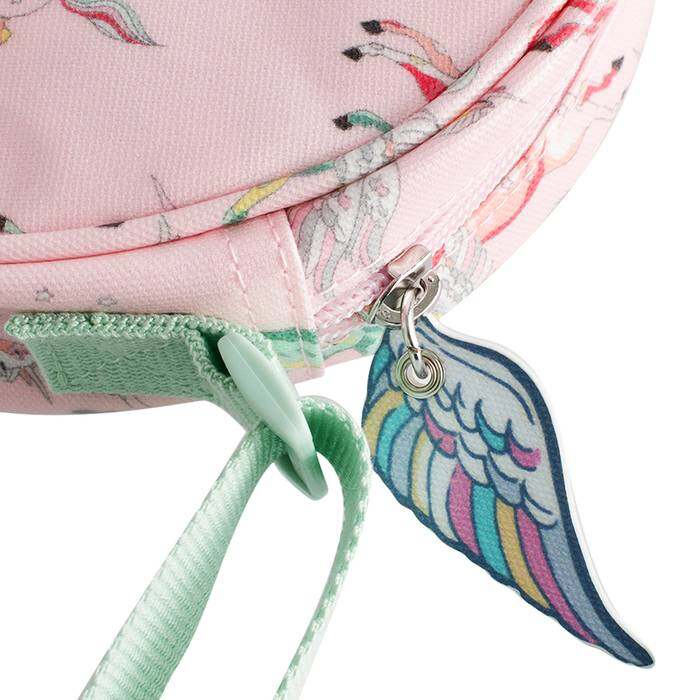 Kids Half Moon Crossbody Unicorns Pink 1