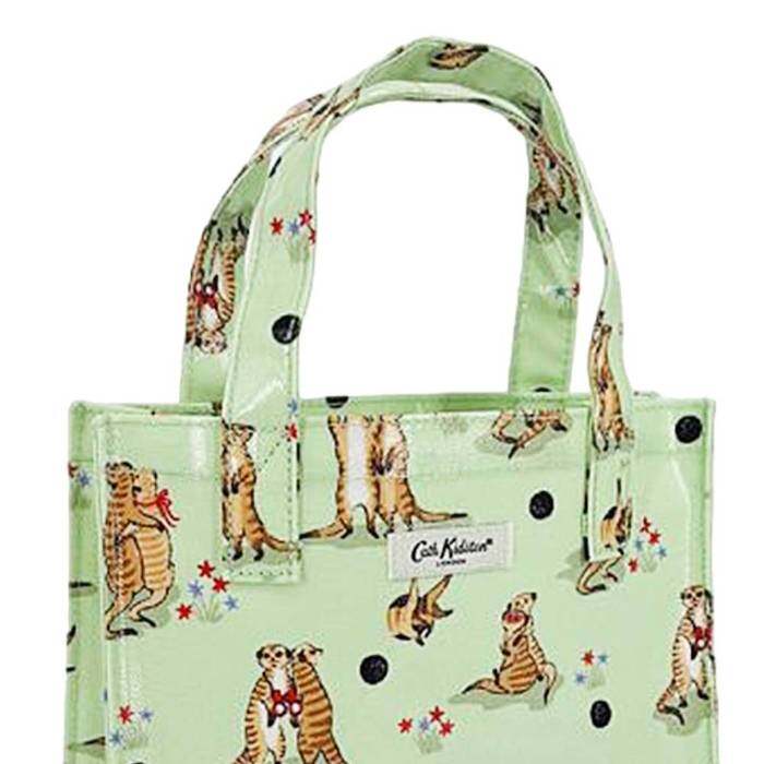 Small Bookbag Meerkats Green 1