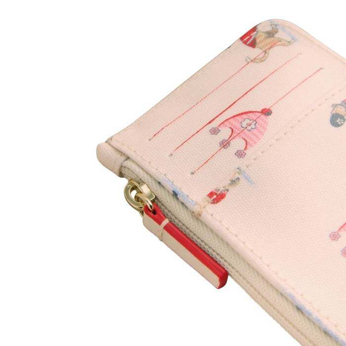 Female Card & Coin Purse Queenie's Ditsy Cream 1