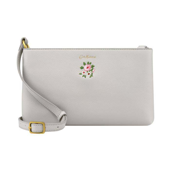 Small Zipped Crossbody Bath Flowers PL01 Fawn