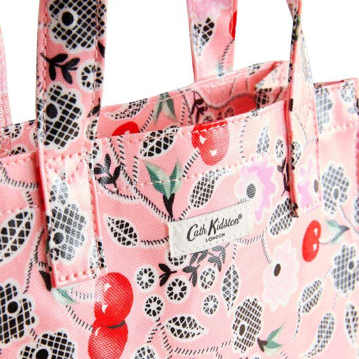 Female Small Bookbag Cherry Bunches Pink 1