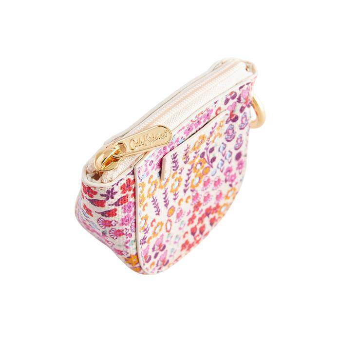 Curve Coin Purse Affinity Ditsy Pink 1