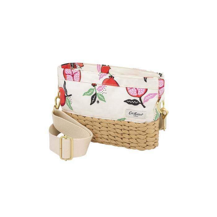 Basket Cross Body Bag Pomegranate Cream