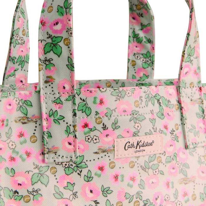 Female Small Bookbag Tennis Ditsy Green 1