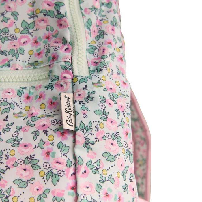 Female Foldaway Backpack Tennis Ditsy Green 1