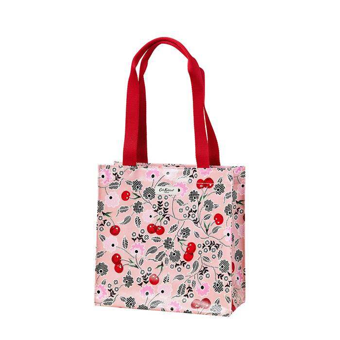 Female Medium Bookbag Cherry Bunches Pink