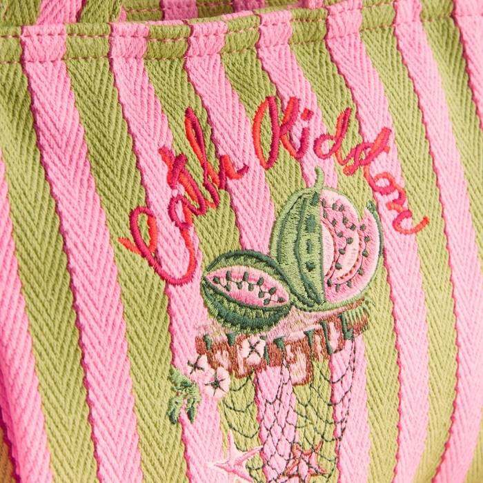 Female Mini Tote Crossbody Watermelon Stripe Green 1