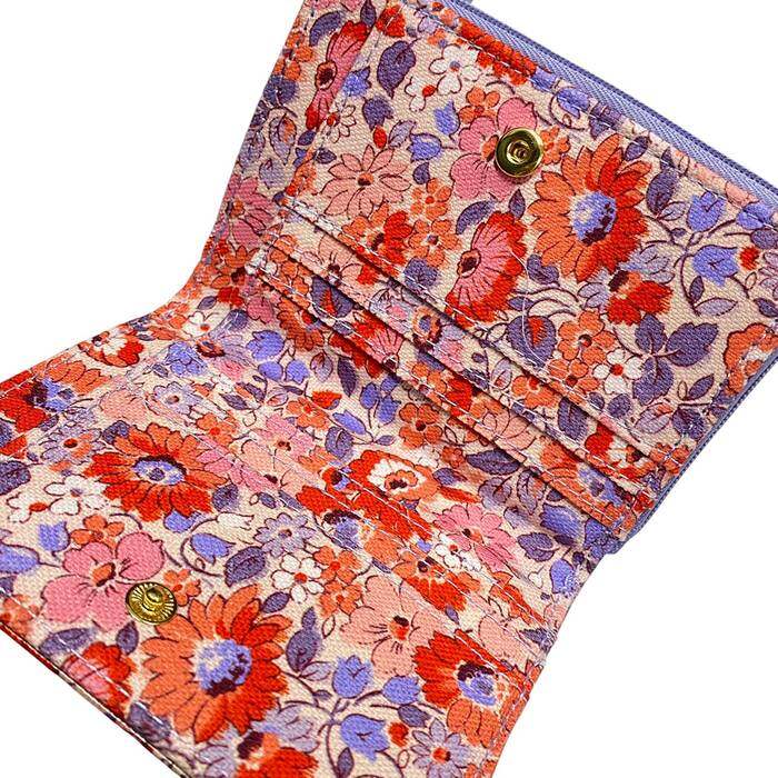 Female Slim Pocket Purse Archive Ditsy Pink 1