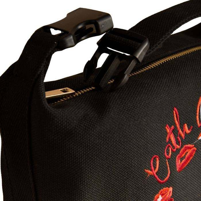 Female Clip Top Travel Bag Mushroom Black 1