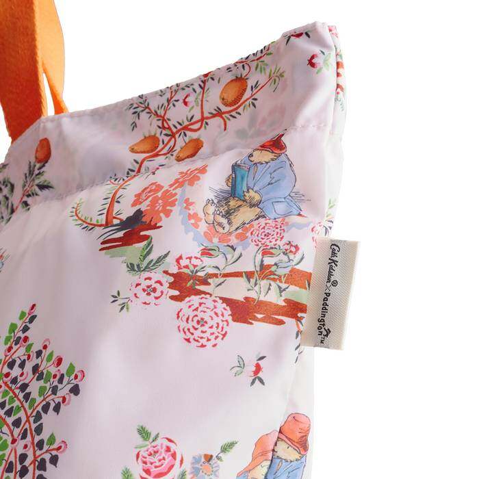 Female Large Foldaway Tote Paddington Oranges Ecru 1