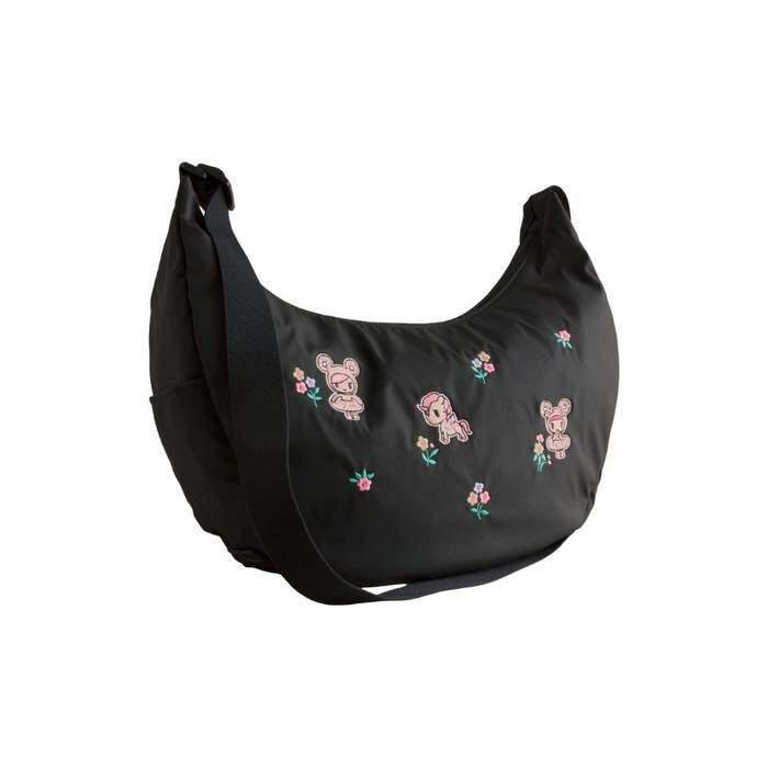 Female Medium Sling Crossbody Tokiedoki Ditsy Black