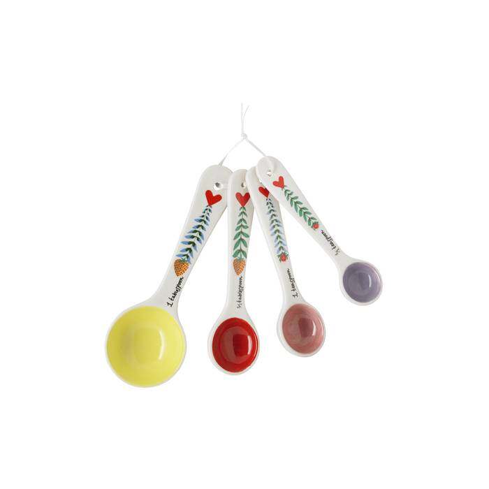 Set of 4 Measuring Spoons GBBO Yellow