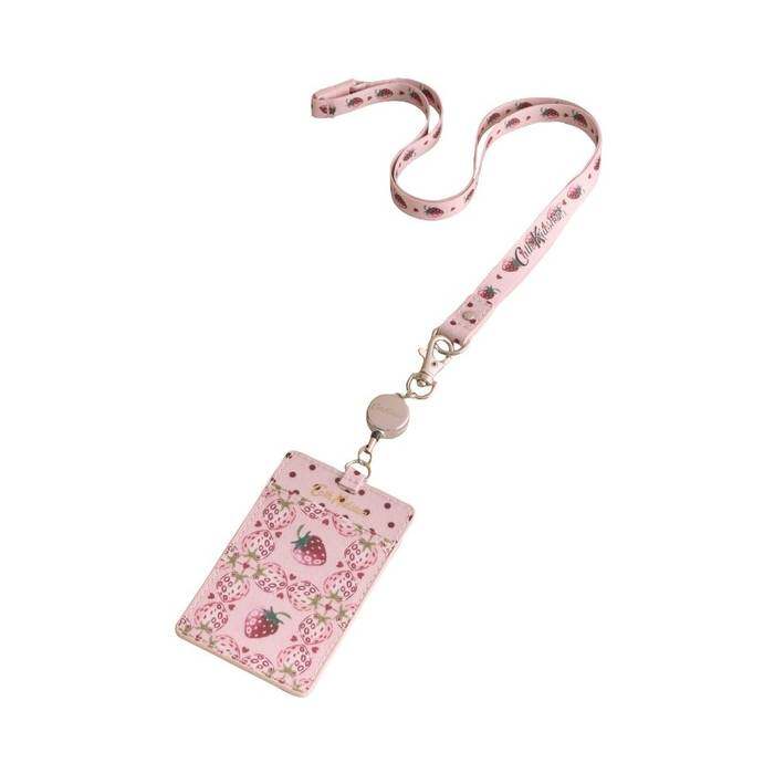 Set Lanyard Strawberry Check Pink