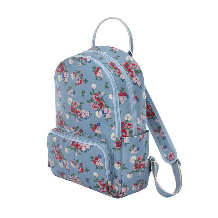 Pocket Backpack Summer Floral Light Blue 1