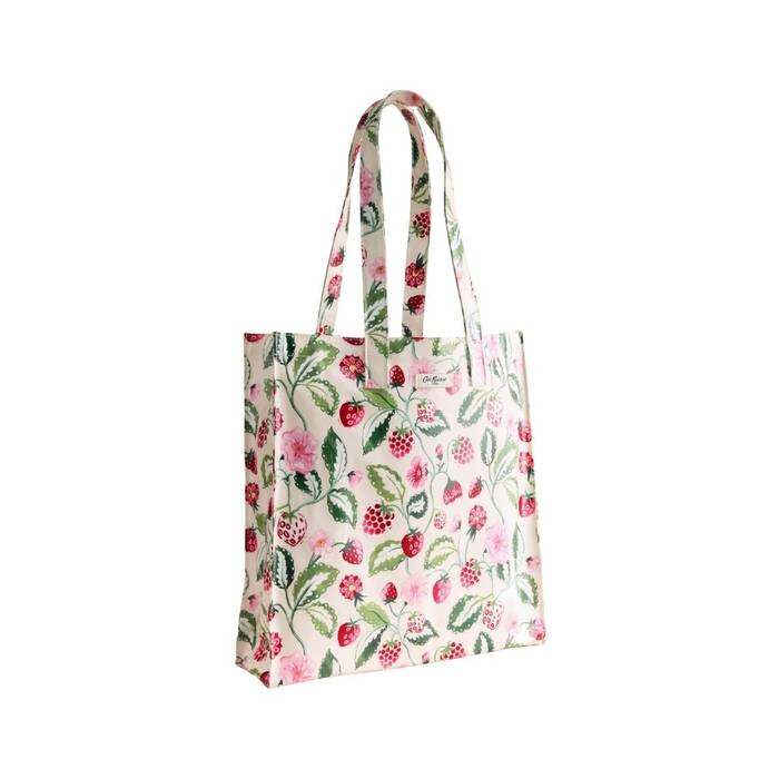 Female Large Bookbag Raspberry Garden Cream