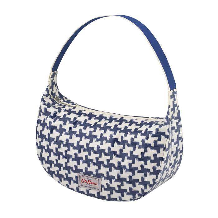 Slinger Bag Houndstooth Cream Blue 1