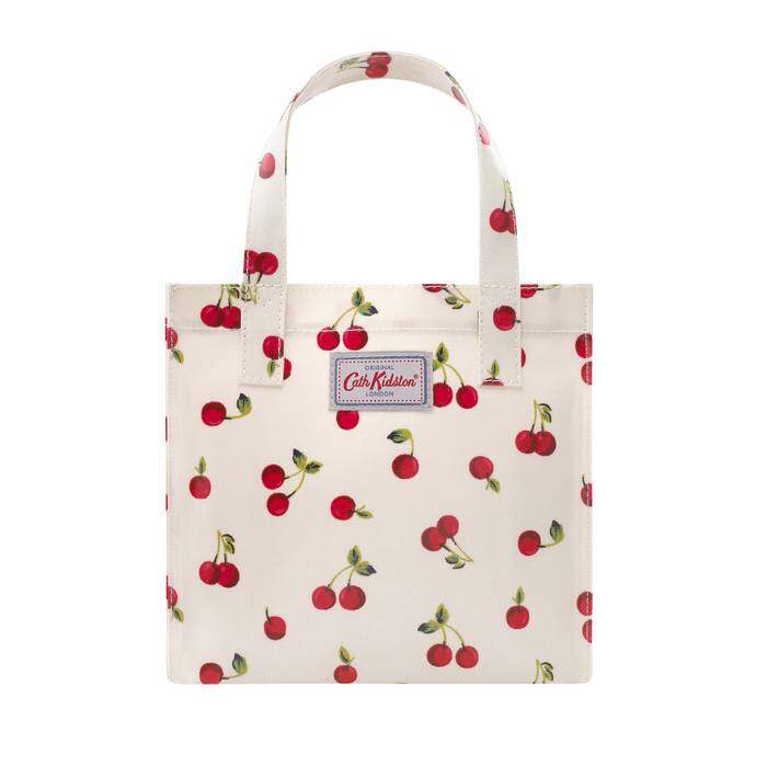 Small Bookbag Cherries Ivory