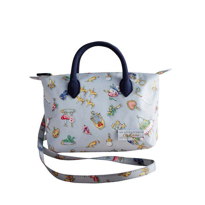 Female Mini Tote Crossbody Charmed Blue