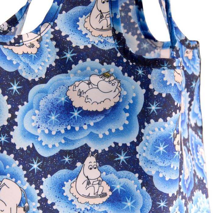 Female Foldaway Shopper Moomin Clouds Blue 1