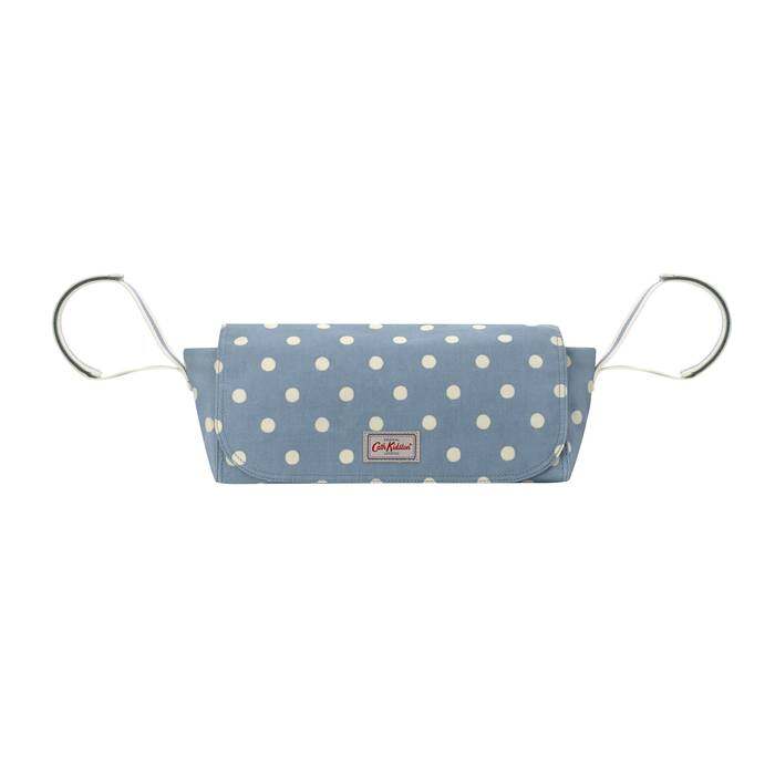 Pushchair Organiser Spot Cream Blue