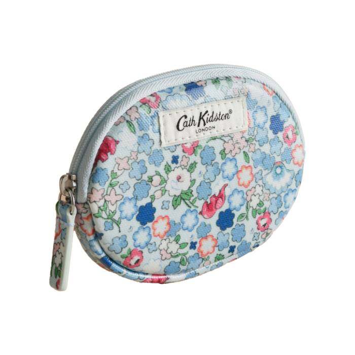 Female Oval Coin Purse Dreamers Ditsy Ecru