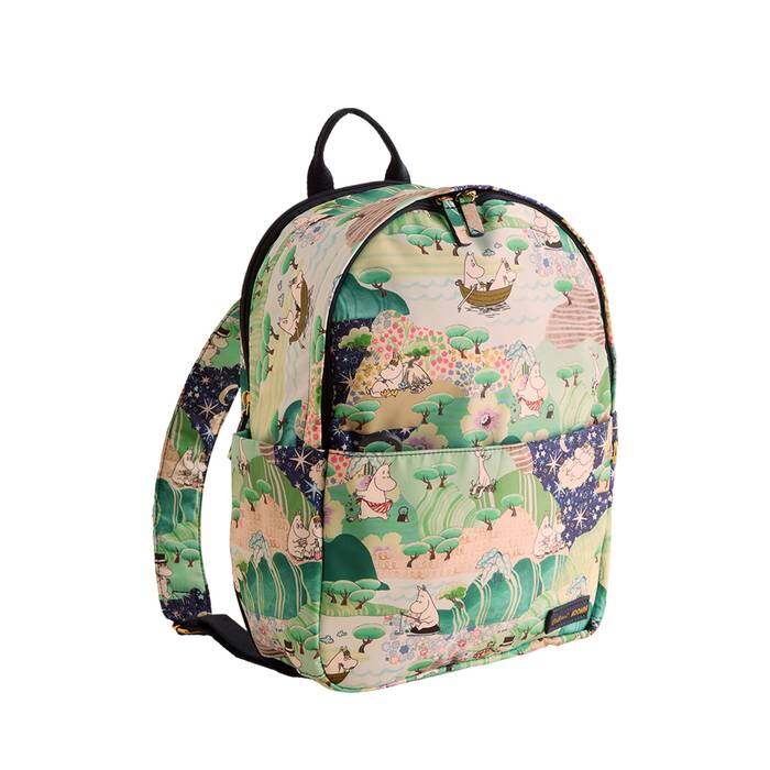 Female Compact Backpack Moomin Valley Green
