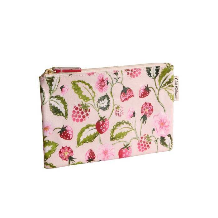 Female Zip Purse Strawberry Garden Ecru